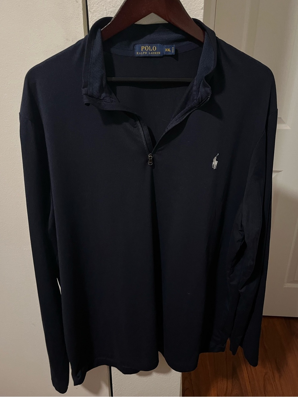 Polo by Ralph Lauren Men’s Athletic Navy Long-Sleeve Quarter-Zip Pullover